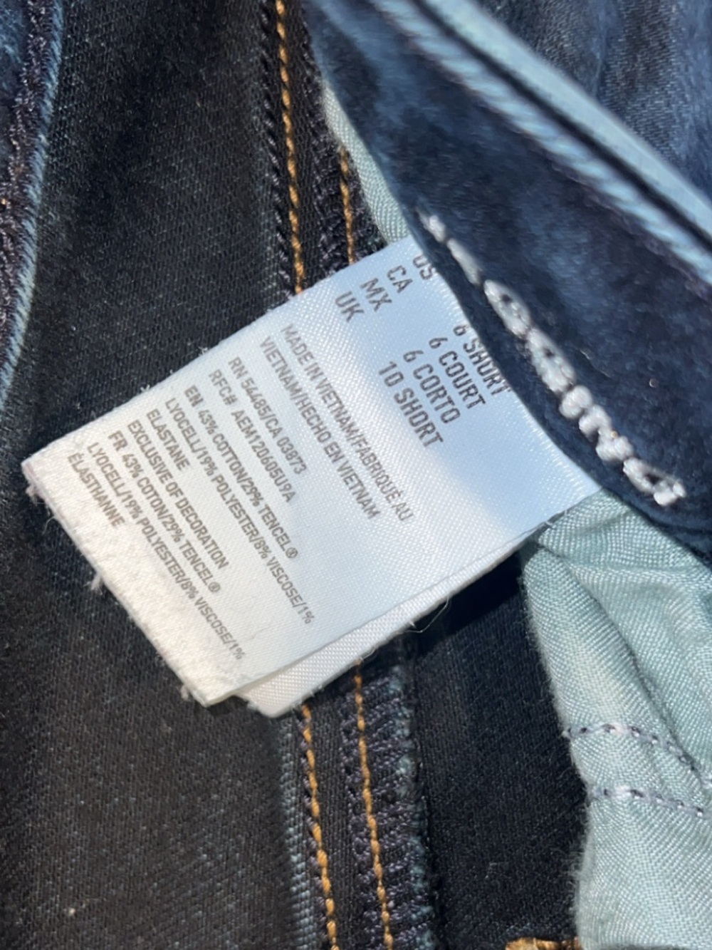 American Eagle Super Stretch Jegging Jeans Dark Wash Women’s Size 6 Short - Picture 5 of 6